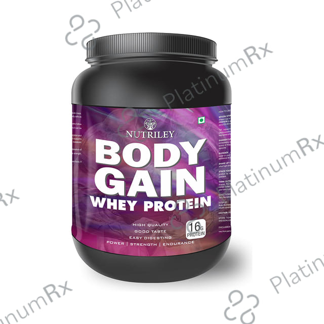 Nutriley Body Gain Whey Protein Mango Powder 1000 gm