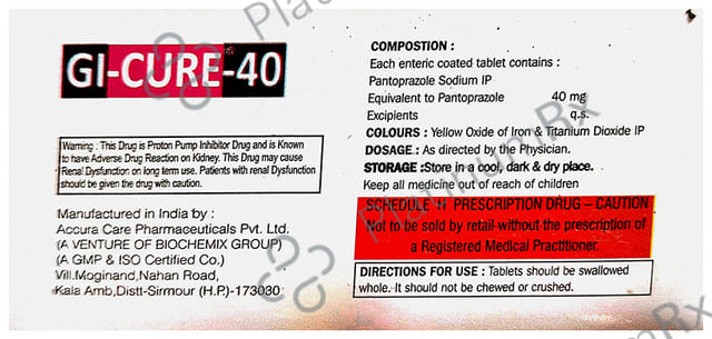 GI-Cure 40 Tablet