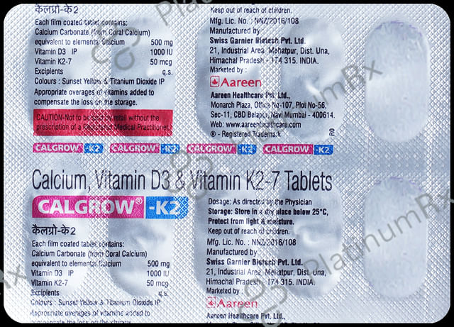 Calgrow K2 Tablet 10s