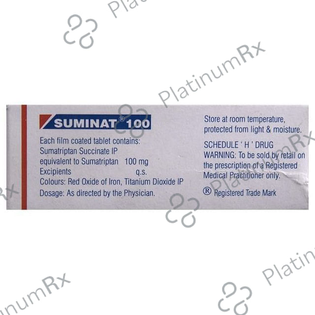 Suminat 100mg Tablet 1s