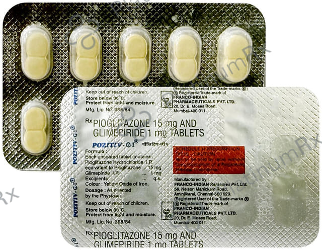 Pozitiv G 15/1mg Tablet 10s