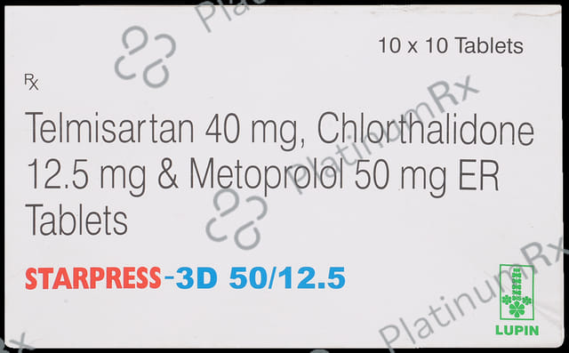 Starpress 3D 12.5/50/40mg Tablet 10s