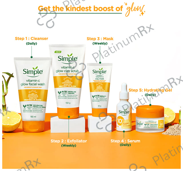 Simple Vitamin C Glow Clay Scrub