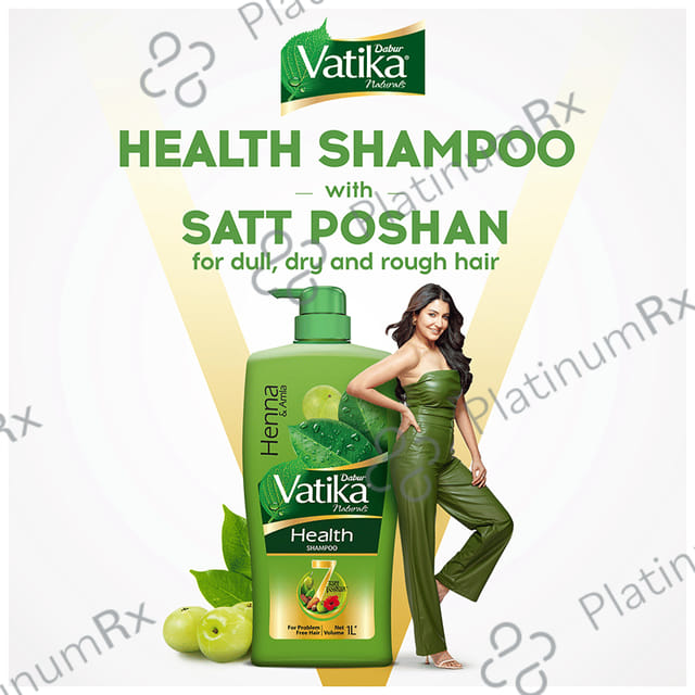 Dabur Vatika Naturals Henna & Amla Shampoo 180 ml