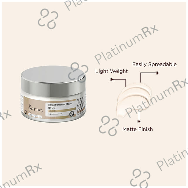 The Skin Story Tinted Sunscreen Mousse SPF 30 PA+++ Lotion 40gm