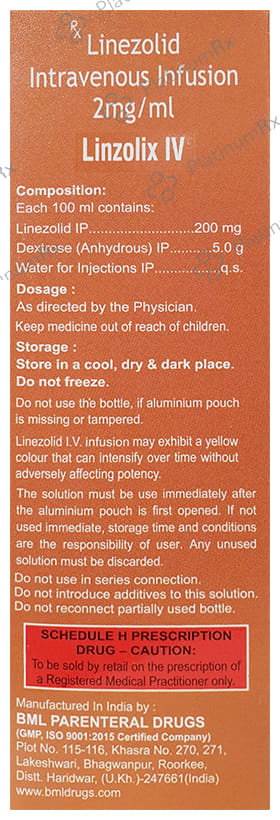 Linzolix IV 2mg Infusion