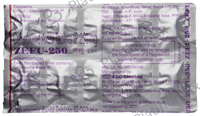 Zefu 250mg Tablet 10s
