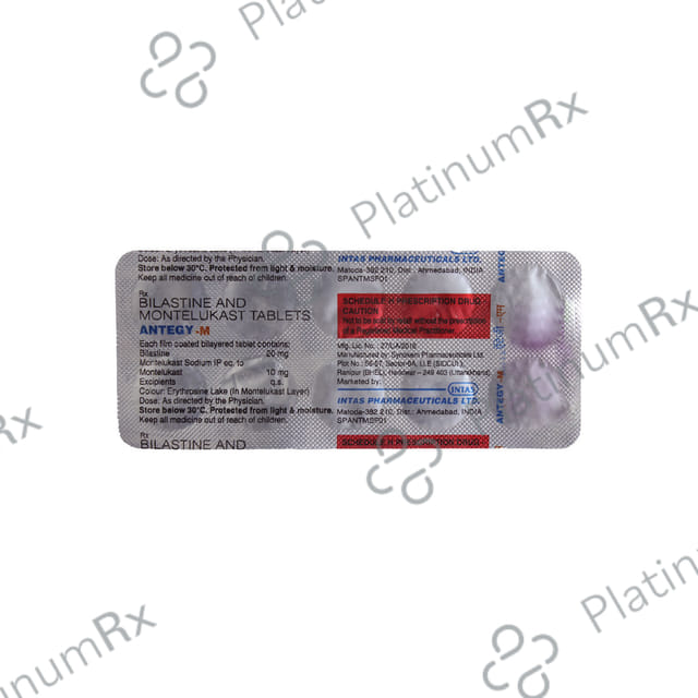 Antegy M 20/10mg Tablet 10s