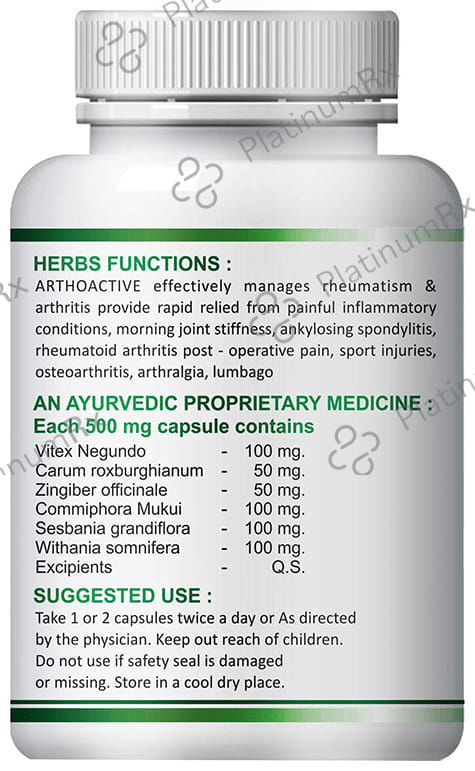 Fasczo Arthoactive 500mg Capsule