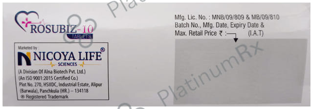Rosubiz 10mg Tablet 15s