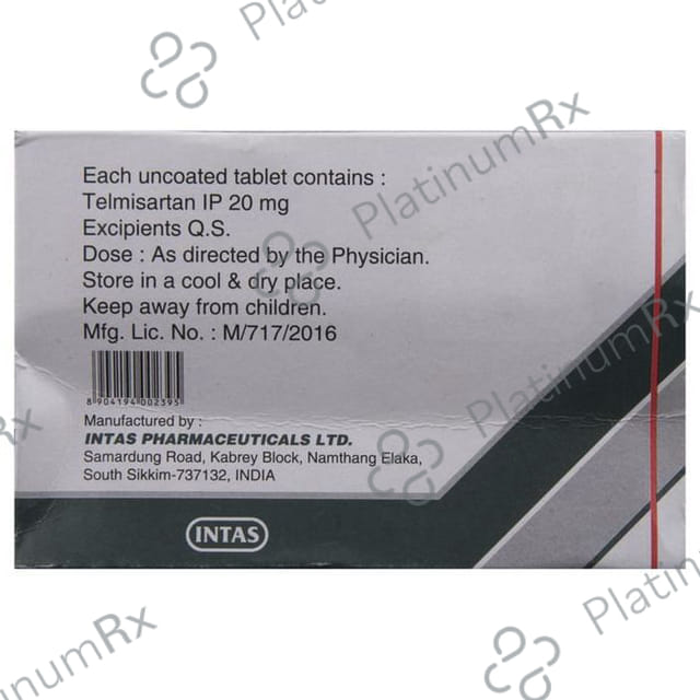 Sartel 20mg Tablet 10s