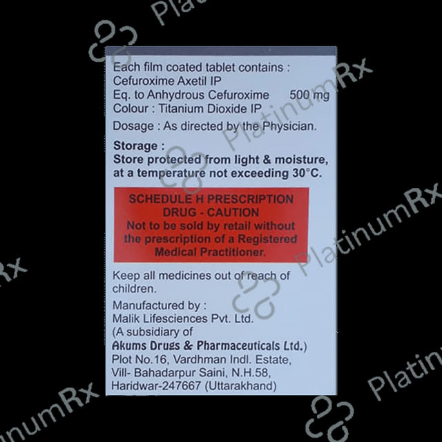 Cefunurs 500mg Tablet 10s