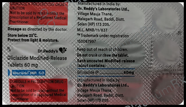 Reclide MR 60mg MR Tablet 15s