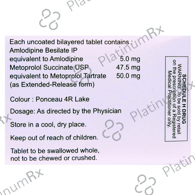 Amlovas XM 5/25mg Tablet 10s