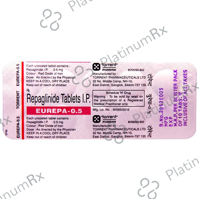 Eurepa 0.5mg Tablet 10s
