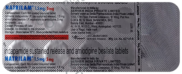 Natrilam 5/1.5mg Tablet SR 10s