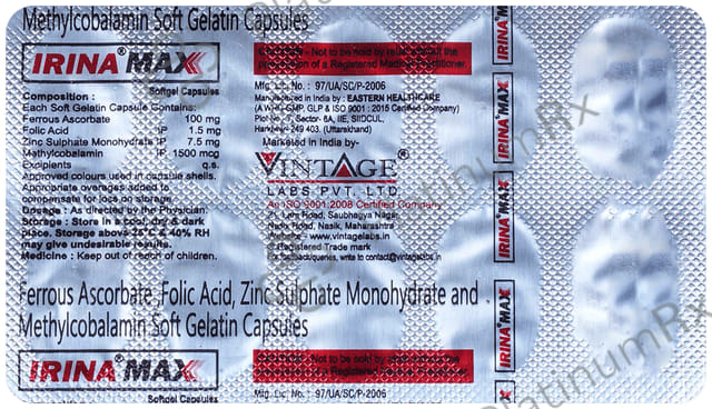 Irina Max Soft Gelatin Capsule 10s