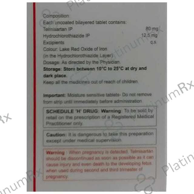 Eritel 80 H Tablet 12.5/80mg 15s