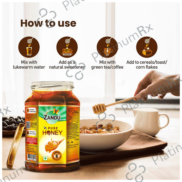 Zandu Pure Honey for Energy & Weight Management No Sugar Adulteration 500gm