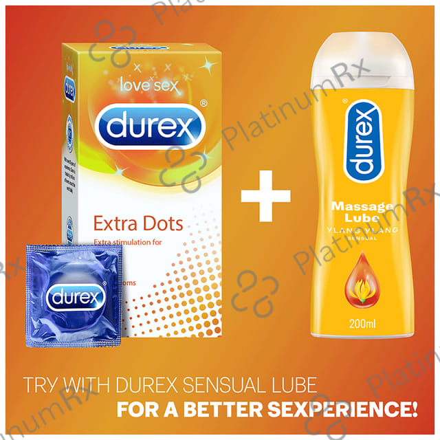 Durex Extra Dots Condom 10s