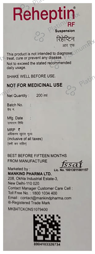 Reheptin RF Oral Suspension Mango