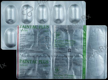 Paintac Plus 100mg/325mg/15mg Tablet