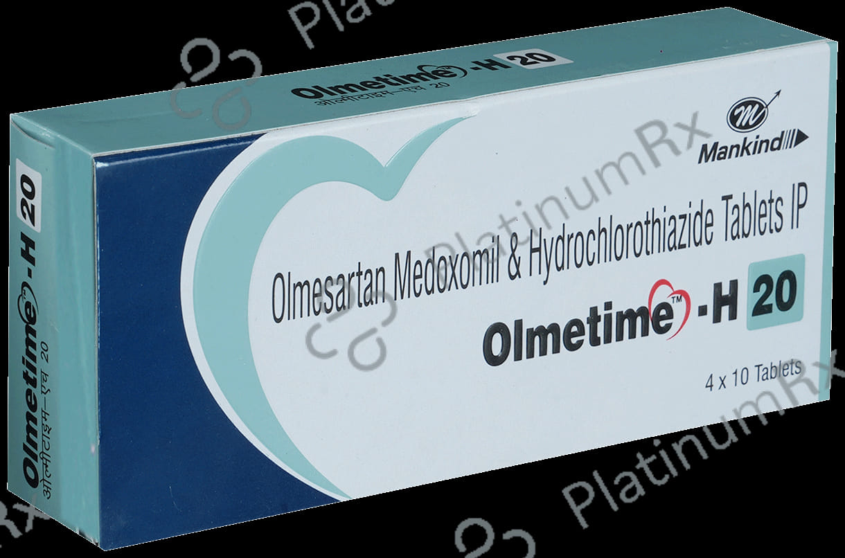 Olmetime H 20 12.5/20mg Tablet 10s