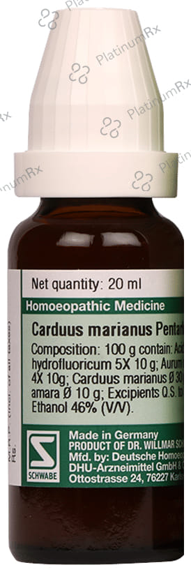 Dr Willmar Schwabe Germany Carduus Marianus Pentarkan Ptk 23 Drop