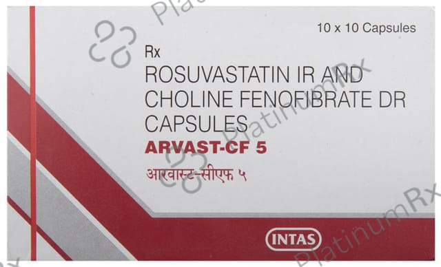 Arvast CF 135/5mg Capsule DR 10s