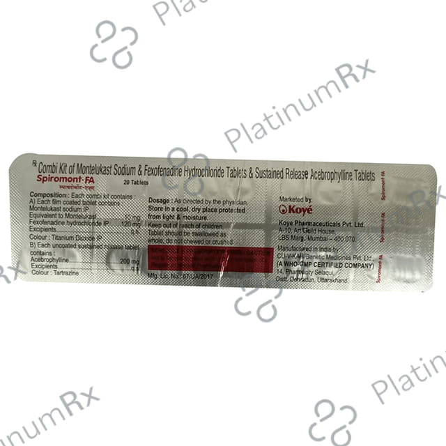 Spiromont-FA Tablet SR Combikit