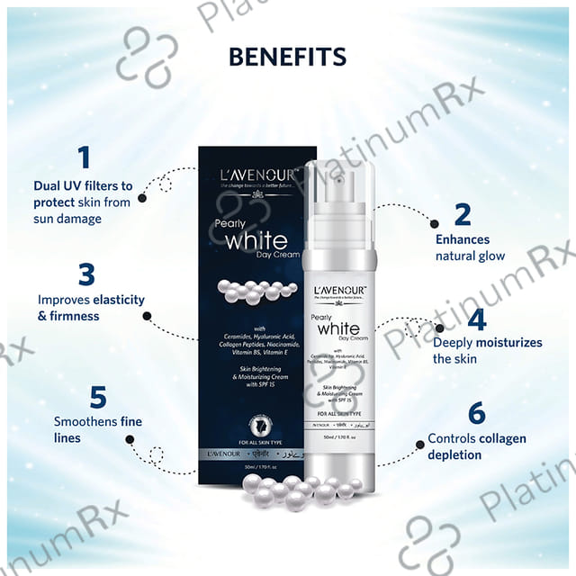 L'avenour Pearly White with SPF 15 Day Cream 50ml