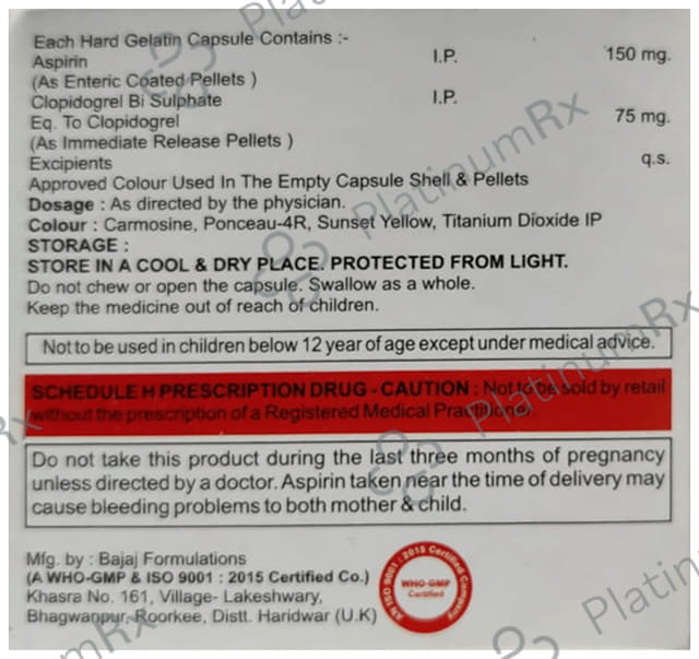 Clopirest-ASP 150 Capsule IR