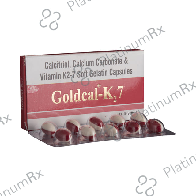 Goldcal K2 7 Soft Gelatin Capsule 10s