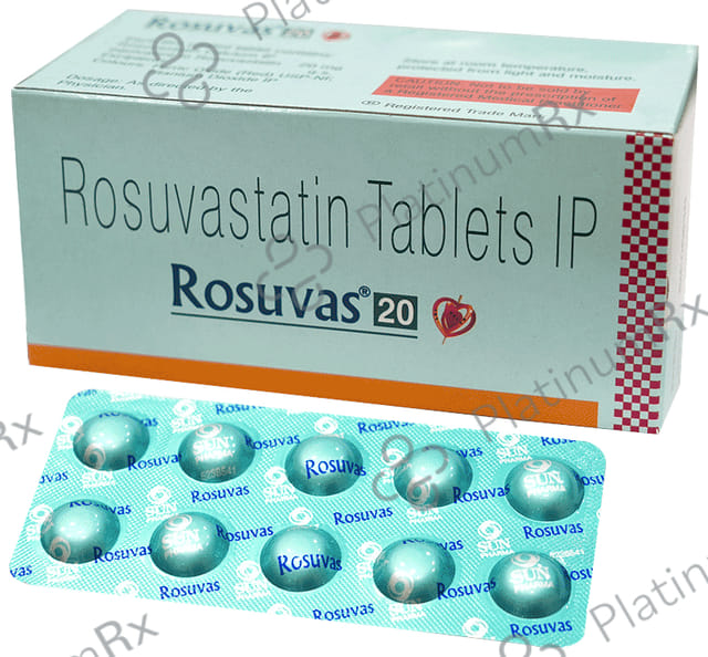 Rosuvas 20mg Tablet 10s