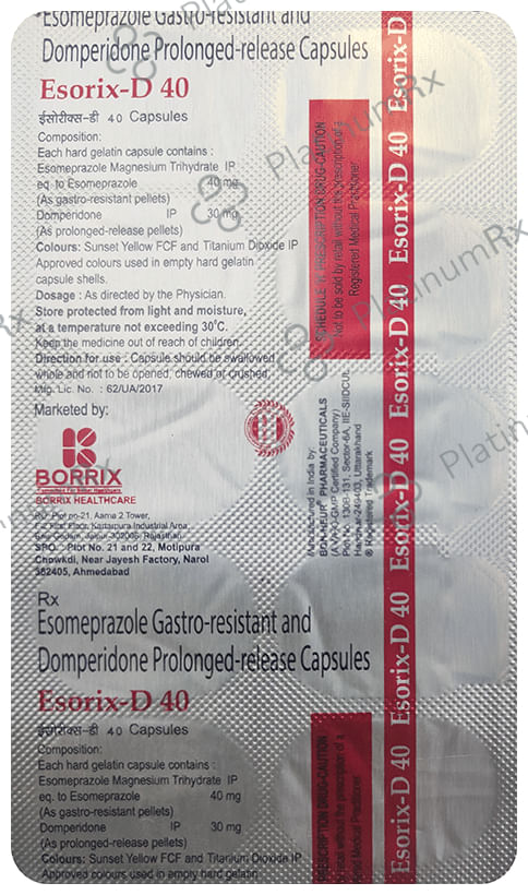 Esorix D 40 Capsule PR 10s