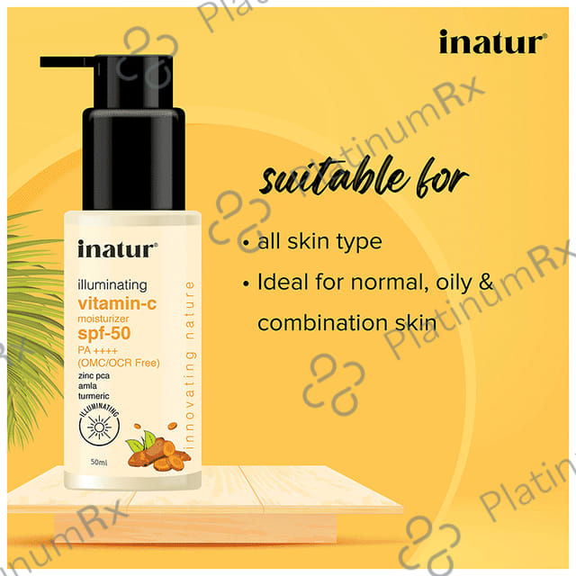 Inatur Vitamin C Moisturizer SPF 50 Cream 500gm