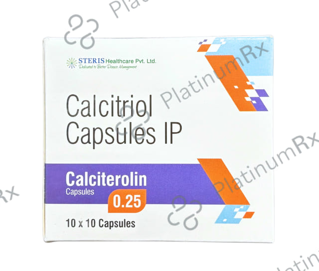 Calciterolin 0.25mcg Capsule 10s