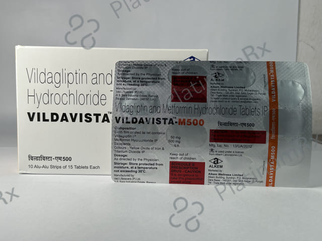 Vildavista M 500mg Tablet 15s