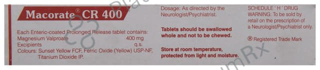 Macorate CR 400mg Tablet 10s
