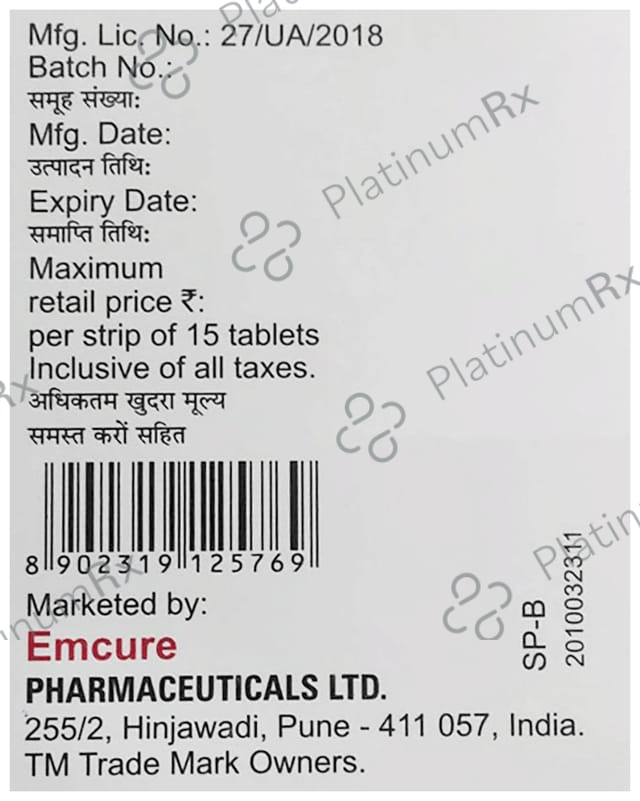 Emlevo 500mg Tablet 15s
