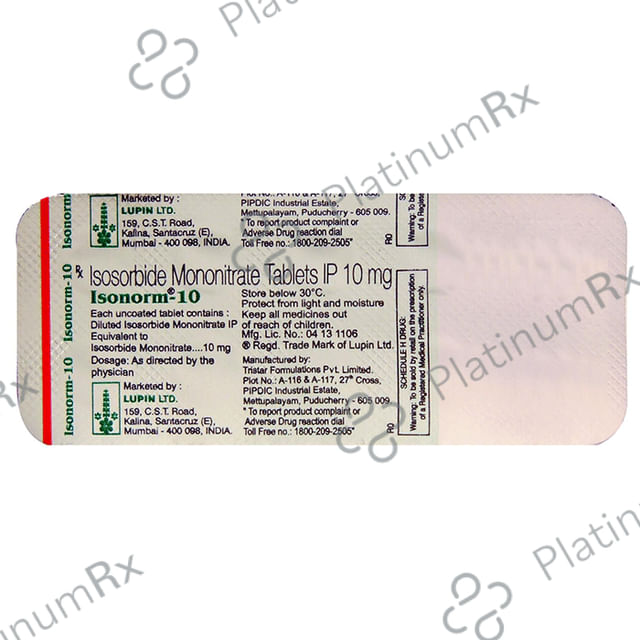 Isonorm 10mg Tablet 10s