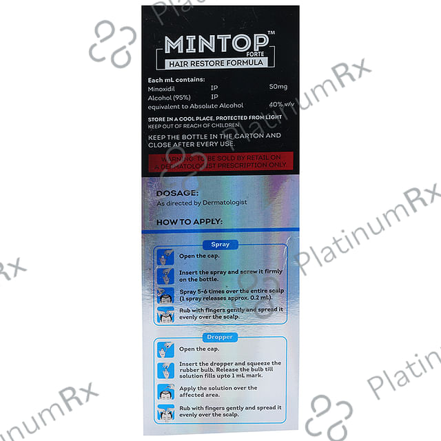 Mintop Forte 5% Minoxidil Solution 60ml