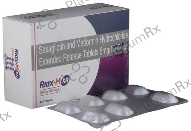Riax M XR 5mg/1000mg Tablet 7s