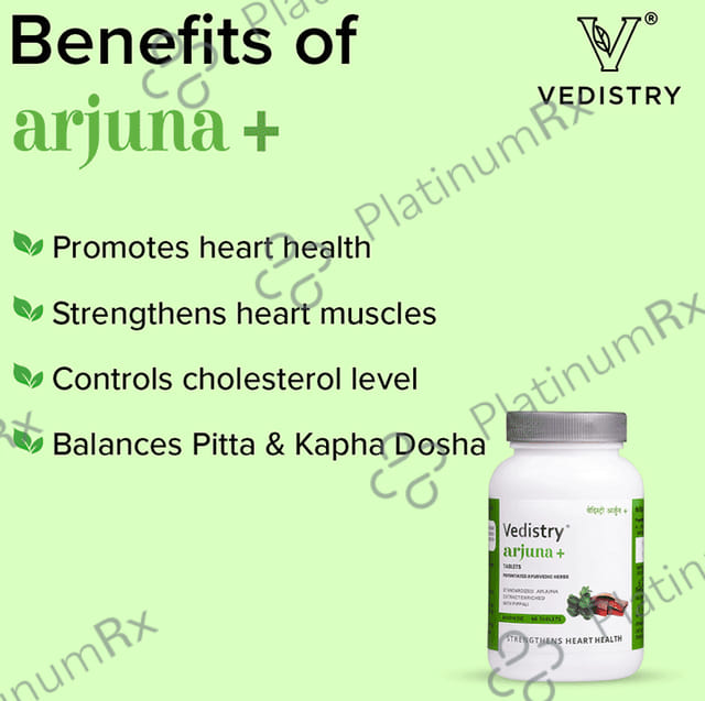 Vedistry Arjuna+ Tablet for Heart Care