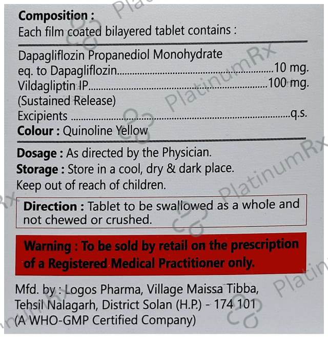 Dapapril V 10/100 Tablet SR 10s