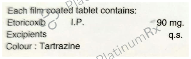 Rotoxib 90mg Tablet 10s