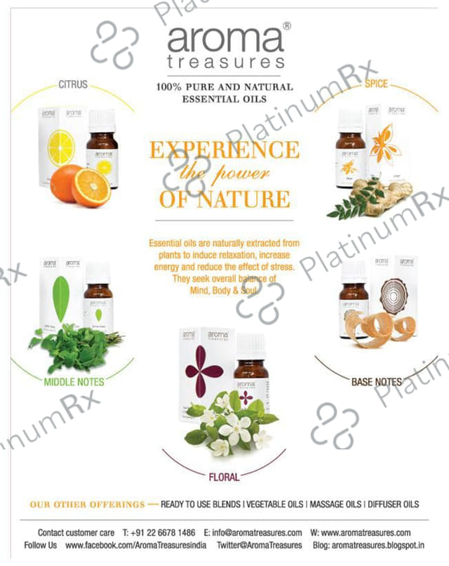 Aroma Treasures Basil (Sweet) Pure Essential Oil