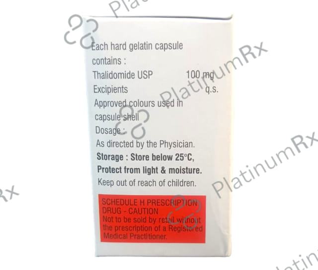 Thalidomile 100mg Capsule 10s
