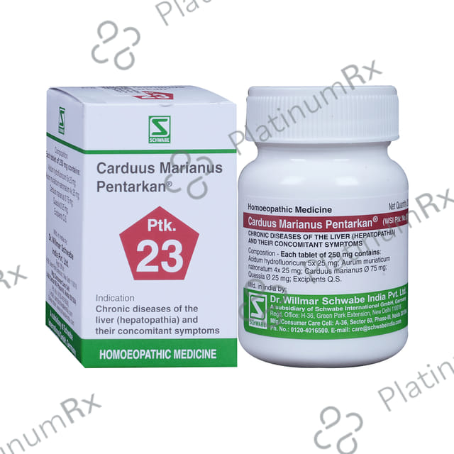 Dr Willmar Schwabe India Carduus Marianus Pentarkan Ptk 23 Tablet