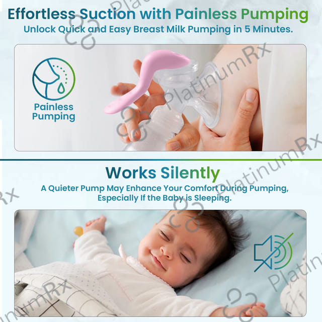 Dr Trust Trumom Manual Breast Pump, Ballerina Pink 6005